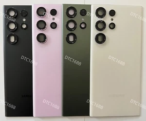 Vitre Arrière pour Samsung Galaxy S20, 21, 22, 23, 24, 25, FE/Ultra avec Objectif Caméra - Photo 1 sur 13