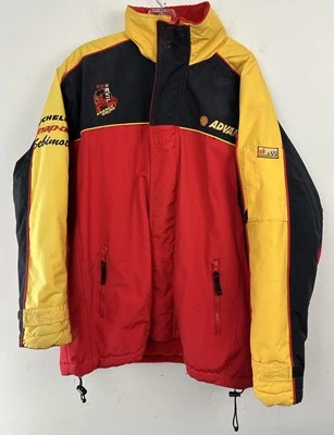 Двусторонняя тяжелая куртка с капюшоном на молнии Shell Advance Racing 500 куб. см XL красная желтая XL - Изображение 1 из 4