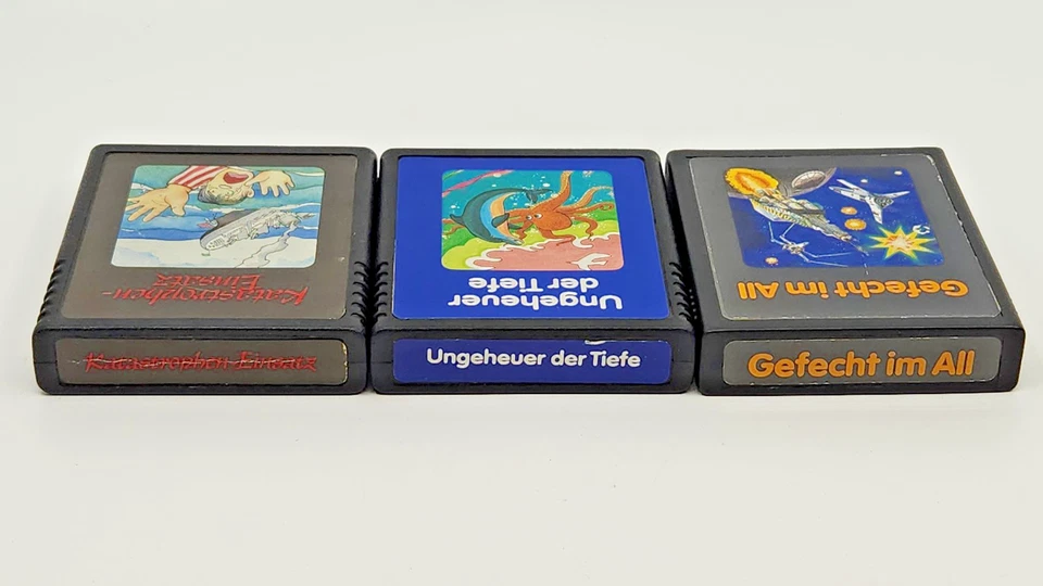 Atari 2600 Quelle (PAL) Video Game Cartridges -Disaster Missn, Monster Deep, Etc - Image 1 of 1