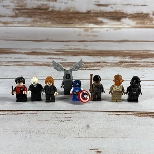 Lego Minifigur Menge 8 Star Wars, Marvel, Harry Potter - Bild 1 von 4