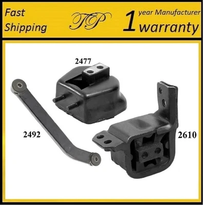 3PCS FRONT & REAR MOTOR MOUNT FOR PONTIAC GRAND AM, SUNBIRD 1.8L & 2.0L - Image 1 of 4