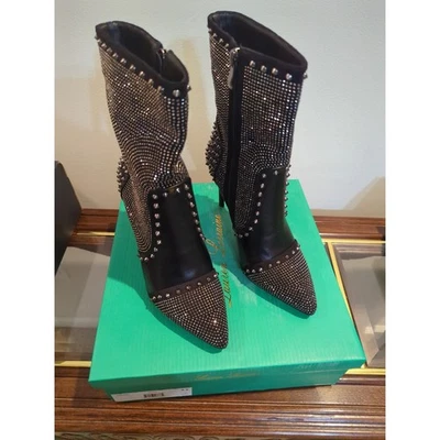 Bota Lauren Lorraine Chicago Negra Tacón Alto Talla 8.5 Nueva en Caja Foto 1 de 4