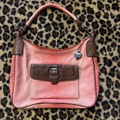 Shariff Studio Pink/Coral Leather Shoulder Bag, Previously Used. Great Condition - Image 1 of 4