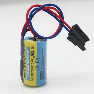 1pc For Mitsubishi 1700mAh ER17330V/3.6V A6BAT PLC Battery fits FANUC CNC System - Image 1 of 4
