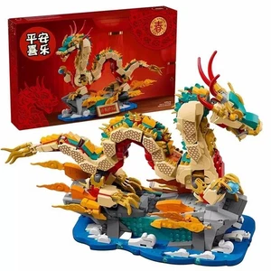 2025 Auspicious Chinese Dragon 80112 Modelo Bloques de Construcción Conjunto de Construcción Avanzado - Imagen 1 de 6