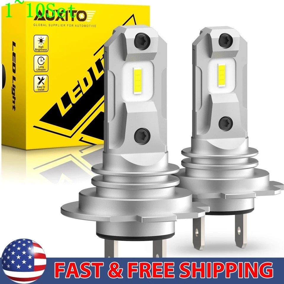 AUXITO H7 LED High/Low Conversion Beam Bulbs Super Bright 360°Lighting 1-10Set - Image 1 of 4