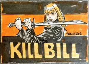 Kill Bill Sketch Card – The Bride w/ Sword, Original Art by Dan Panosian - Picture 1 of 5