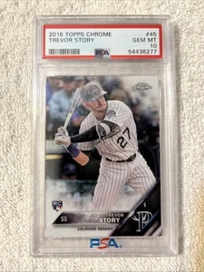 2016 Topps Chrome - Trevor Story #45 (RC) PSA 10 - Bild 1 von 3