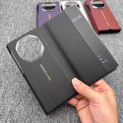 Оригинальный магнитный чехол-раскладушка из искусственной кожи для Huawei Mate XT/s Ultimate - Изображение 1 из 4