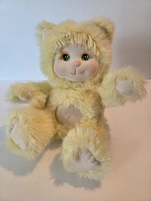 Muñeca de peluche Mattel My Child Furries Yellow Cat 1986 vintage 13" Foto 1 de 4
