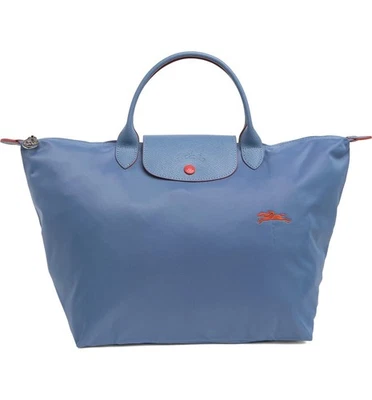 Longchamp Le Pliage Club Medium Short Handle Nylon Tote ~NIP~ Blue Mist - Image 1 of 4