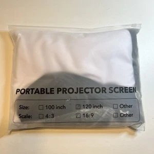 HYZ Portable Projector Screen NB-HP005 120 inch Indoor Outdoor New - Picture 1 of 4