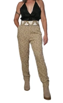 Pantalones harén cónicos estampados años 80 PLATINUM BY DOROTHY SCHOELEN 8 Foto 1 de 4