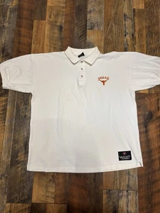 Varsity Excellence Texas Longhorns Poloshirt Gr. XL weiß Baumwolle Made in USA - Bild 1 von 15