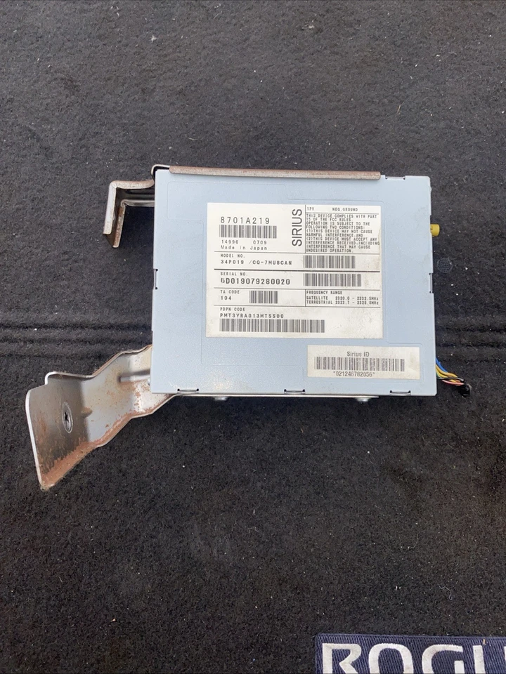 2008-2011 MITSUBISHI LANCER SIRIUS SATELLITE RADIO CONTROL MODULE OEM 8701A219 - Image 1 of 3