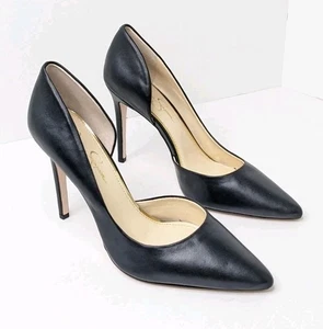 Jessica Simpson Paryn Pumps, Black Leather, Women's 9 - Picture 1 of 6