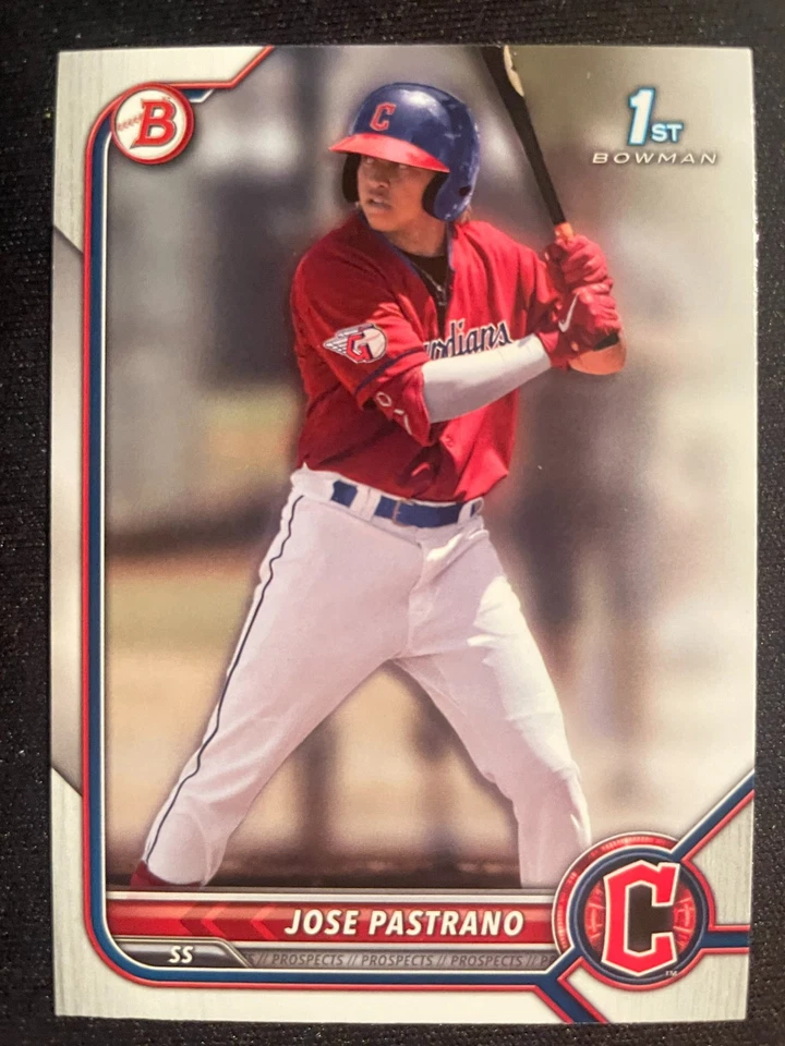 Jose PASTRANO 2022 Bowman Prospect First #BP-21 Cleveland Guardians - Image 1 of 2
