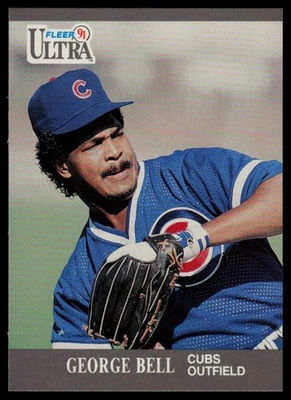 1991 Ultra #55 George Bell Chicago Cubs - Image 1 of 2