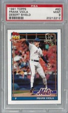 1991 Topps Desert Shield #60 Frank Viola New York Mets PSA 9 Mint 20212212