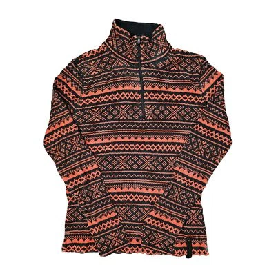 Blusa térmica Lauren Ralph Lauren L-RL ativa 1/4 zíper waffle ilha justa vermelha M - Imagem 1 de 4