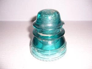 Hemingray vintage número 42 aislante de vidrio azul para lámpara hágalo usted mismo - Imagen 1 de 10