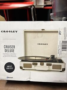 Crowley Cruiser Deluxe Portable Turntable Bluetooth Speakers CR8005E-WS LU