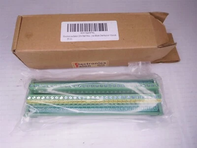 DIN Rail Mount 30 Pos. 24A 400V Screw Terminal Block Distribution Module(061225) - Image 1 of 3