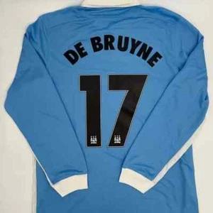 De Bruyne #17 Manchester City 2015/2016 Home ORIGINAL Nike Long Sleeve Jersey L - Picture 1 of 13