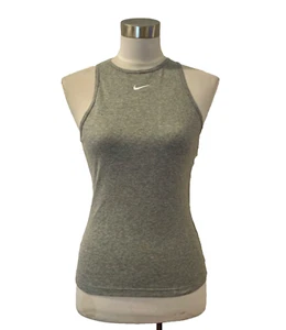 NUEVO CON ETIQUETAS Nike ajuste delgado gris camiseta sin mangas XS S $30 - Imagen 1 de 3