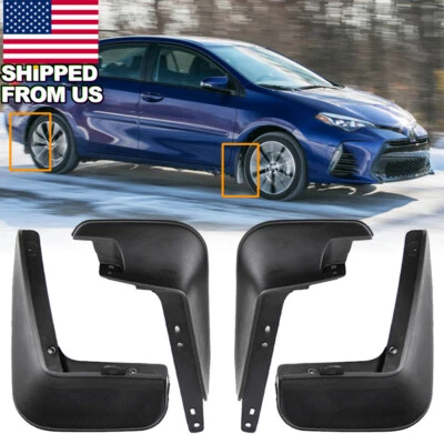 For 2014-2019 Toyota Corolla Sedan Splash Guard Front&Rear Mud Flaps Fender 4Pcs Foto 1 de 4