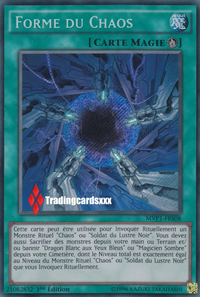 ♦Yu-Gi-Oh!♦ Forme du Chaos (Soldat du Lustre Noir) : MVP1-FRS08 -VF/Secret Rare- - Photo 1/1
