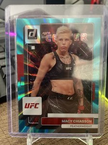 2023 Donruss UFC Base Holo Teal Laser #25 Macy Chiasson /25 (Serialized#1 of 25)