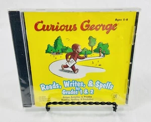 Curious George Reads Writes & Spells for Grades 1 & 2 PC CD-ROM Sealed 2000 - Picture 1 of 4