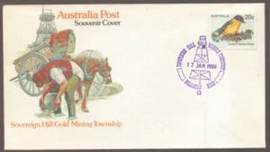 1980 SOVEREIGN HILL Gold Mining Town Victoria Australia Souvenir Cover # 2 - Picture 1 of 1