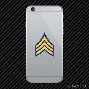 Autocollant de téléphone portable sergent-armée mobile découpe matrice insigne emblème SGT - Photo 1 sur 1