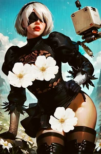 2024 Fantasy of Cosplay 2B Nier Cosplay VIRGIN METAL Chase Variant /10 IN HAND!! - Picture 1 of 2
