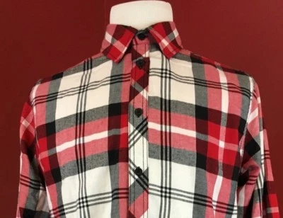 Bleecker Mercer Red Plaid Long Sleeve Button Up Shirt Men's Medium   - Image 1 of 4