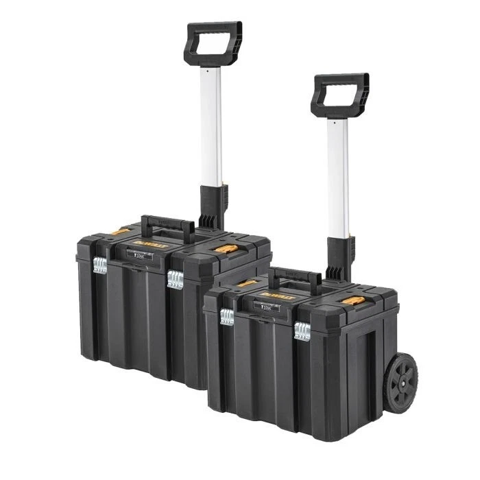 DeWalt TSTAK Mobile Storage Trolley 2 PACK Extendable Handle Heavy Duty NEW UK - Image 1 of 4