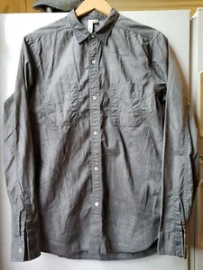 Edun One Pocket Overprint Shirt CHROME $178 New With Tags Men's SMALL - Picture 1 of 5