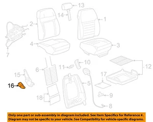 FORD OEM 05-14 Mustang Front Seat-Adjust Knob 7R3Z6362622AC - Picture 1 of 2