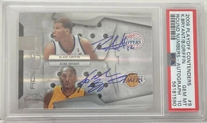 2009 Playoff Contenders Kobe Bryant/Blake Griffin Round Numbers Autograph PSA 10 - Picture 1 of 2