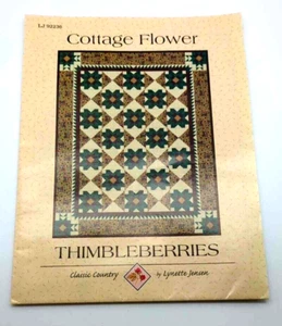 Thimbleberries Cottage Flower Quilt Pattern  LJ 92236 Comforter Pieced 84"x108" - Picture 1 of 4