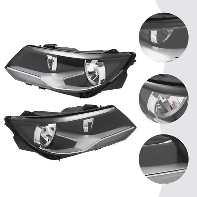 H15 12v Left + Right Halogen Headlight For 2012 2013 2014-2017 Volkswagen Tiguan Foto 1 de 4