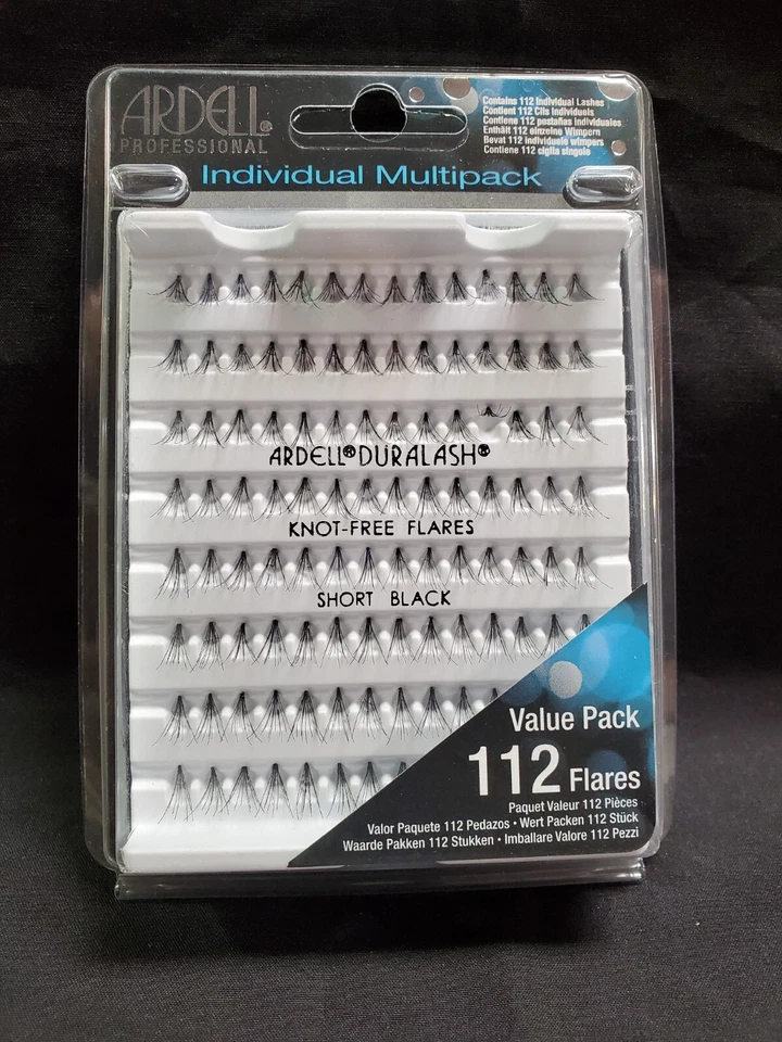 Ardell False Eyelashes Multipack Individuals Short Black Knot Free Flares #68245 - Image 1 of 2