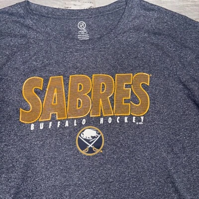 Buffalo Sabres Dri Fit 3XL Marbled Blue NHL Hockey Men’s Hockey Shirt tee - Image 1 of 4