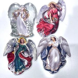 Set Of 4 Bradford Exchange Angel Plates  Signed And Numbered - Picture 1 of 9