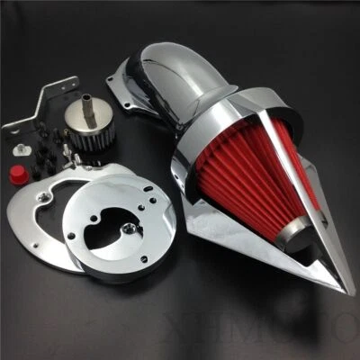 Spike Air Cleaner Intake Filter Kit For Honda Vtx1300 Vtx 1300 2003-2009 Chrome - Image 1 of 4