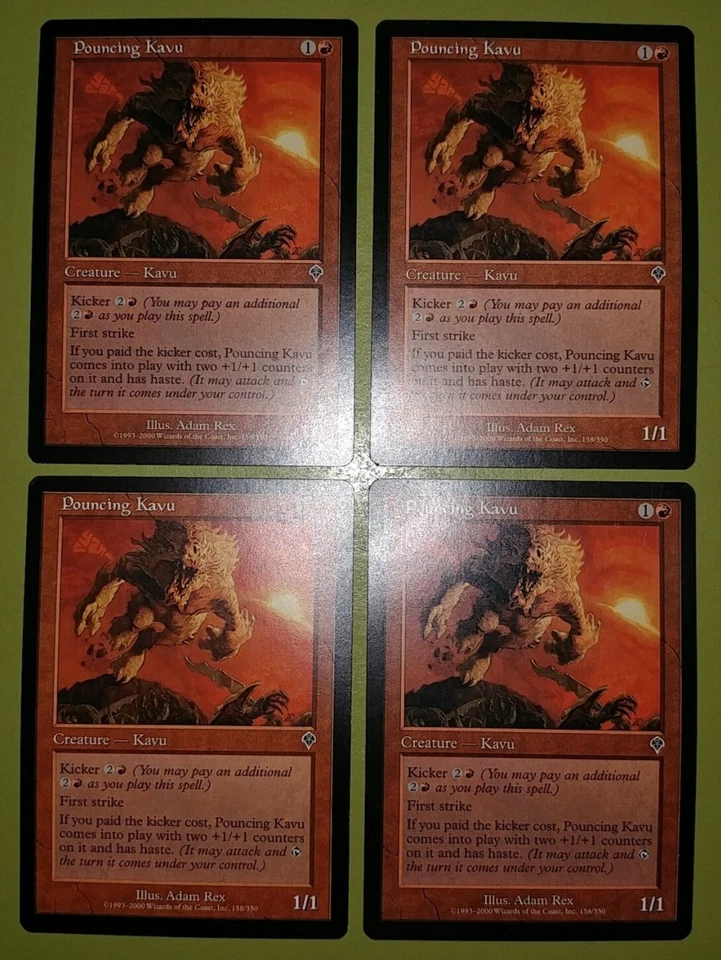 Pouncing Kavu x4 Invasion 4x Playset Magic the Gathering MTG - Image 1 of 1
