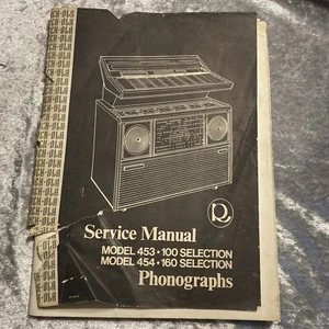 Rock-ola 453 454 Jukebox Phonographs Rockola Service Manual No 49430 Complete - Picture 1 of 3