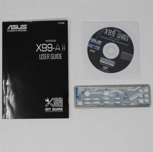 ASUS X99-A II - ZESTAW Instrukcja obsługi ATX IO Shield Osłona gniazda Sterownik CD (#4870) - Zdjęcie 1 z 1